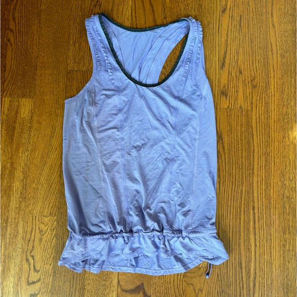 Vintage style Lululemon Ruffle Tank - Picture 3 of 4